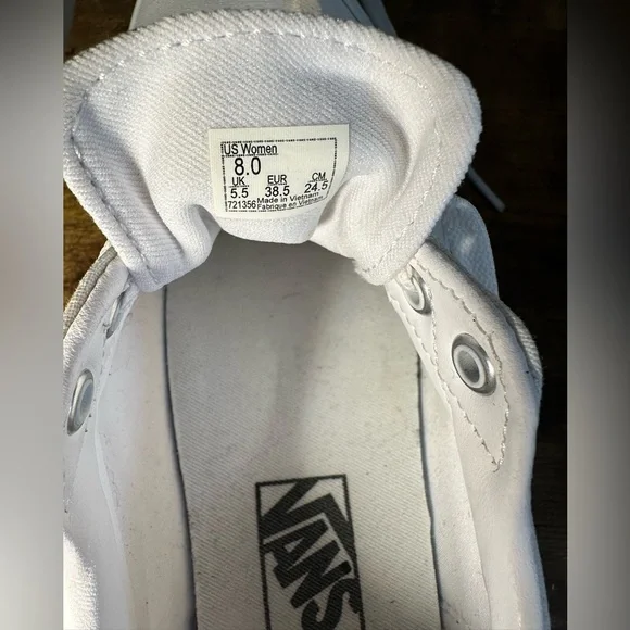 Vans White Platform Sneakers - Picture 5 of 12